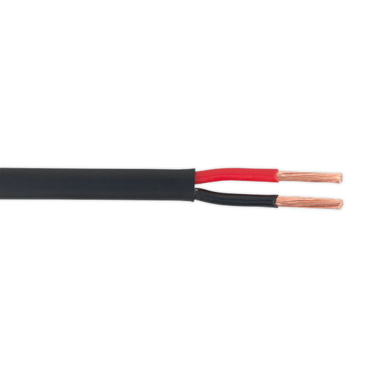 Sealey 30m 28/0.30mm Thin Wall Flat Twin Automotive Cable - Black AC2830TWTN