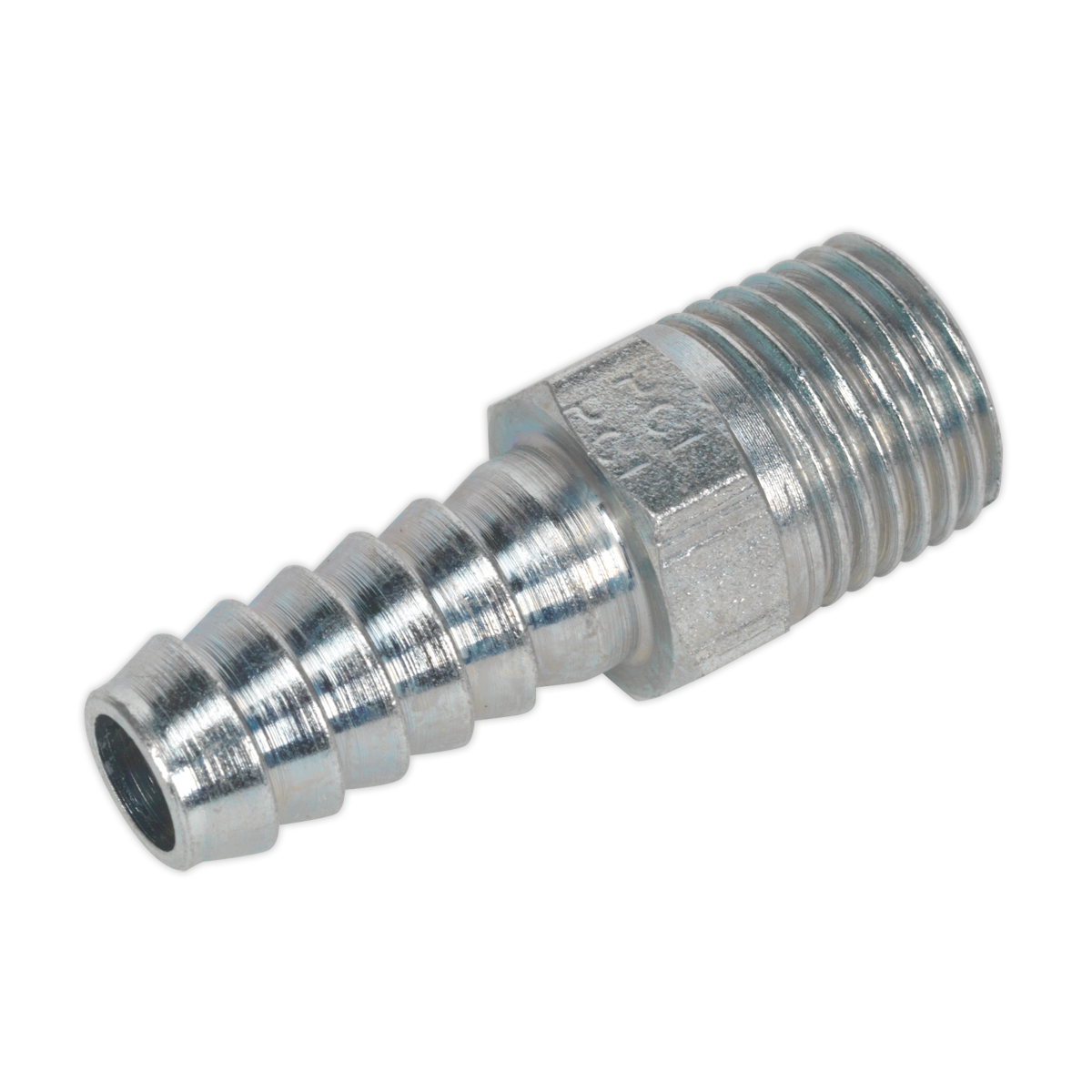 Sealey Screwed Tailpiece Male 1/4"BSPT - 5/16" Hose - Pack of 5 AC39