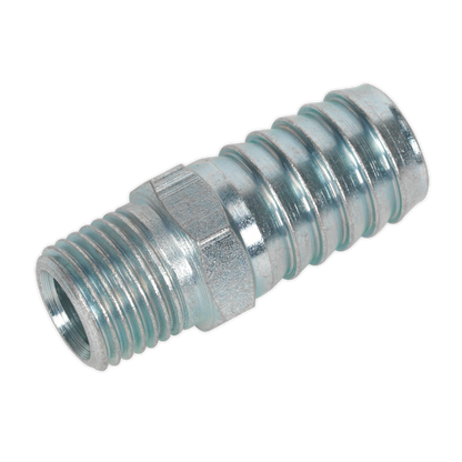 Sealey Screwed Tailpiece Male 1/4"BSPT - 1/2" Hose - Pack of 5 AC40