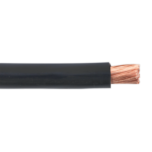 Sealey 10m 300A 315/0.40mm Automotive Starter Cable - Black AC40SQBK