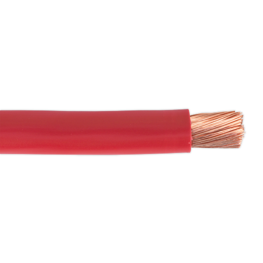Sealey 10m 300A 315/0.40mm Automotive Starter Cable - Red AC40SQRE