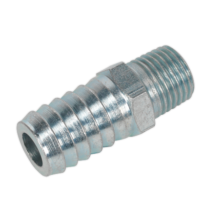 Sealey Screwed Tailpiece Male 1/4"BSPT - 1/2" Hose - Pack of 5 AC40