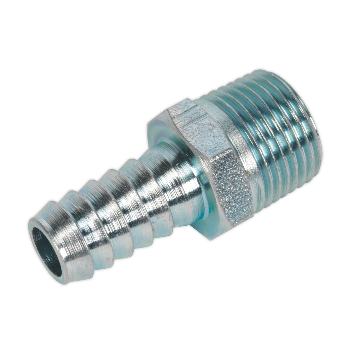 Sealey Screwed Tailpiece Male 3/8"BSPT - 3/8" Hose - Pack of 5 AC41