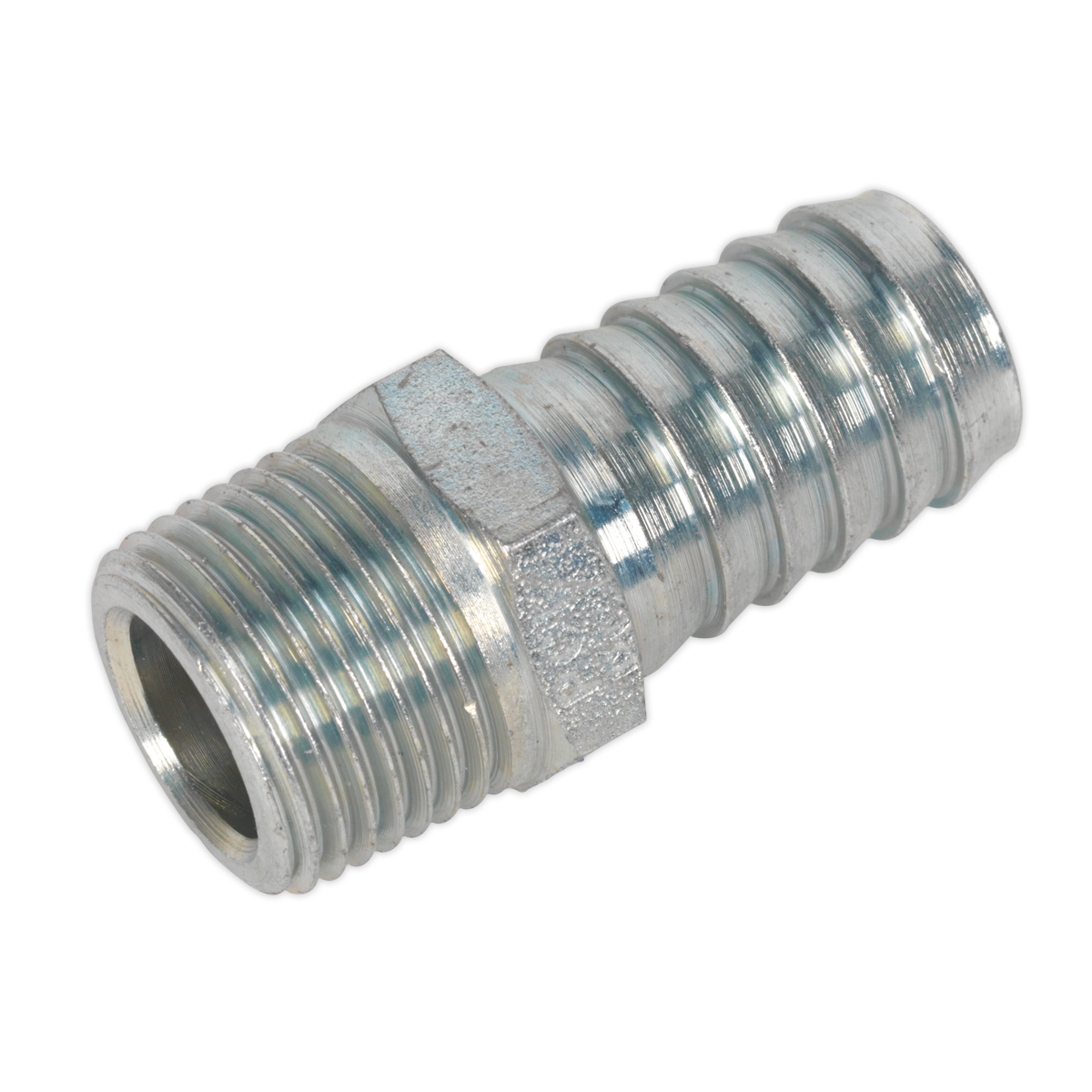 Sealey Screwed Tailpiece Male 3/8"BSPT - 1/2" Hose - Pack of 5 AC42