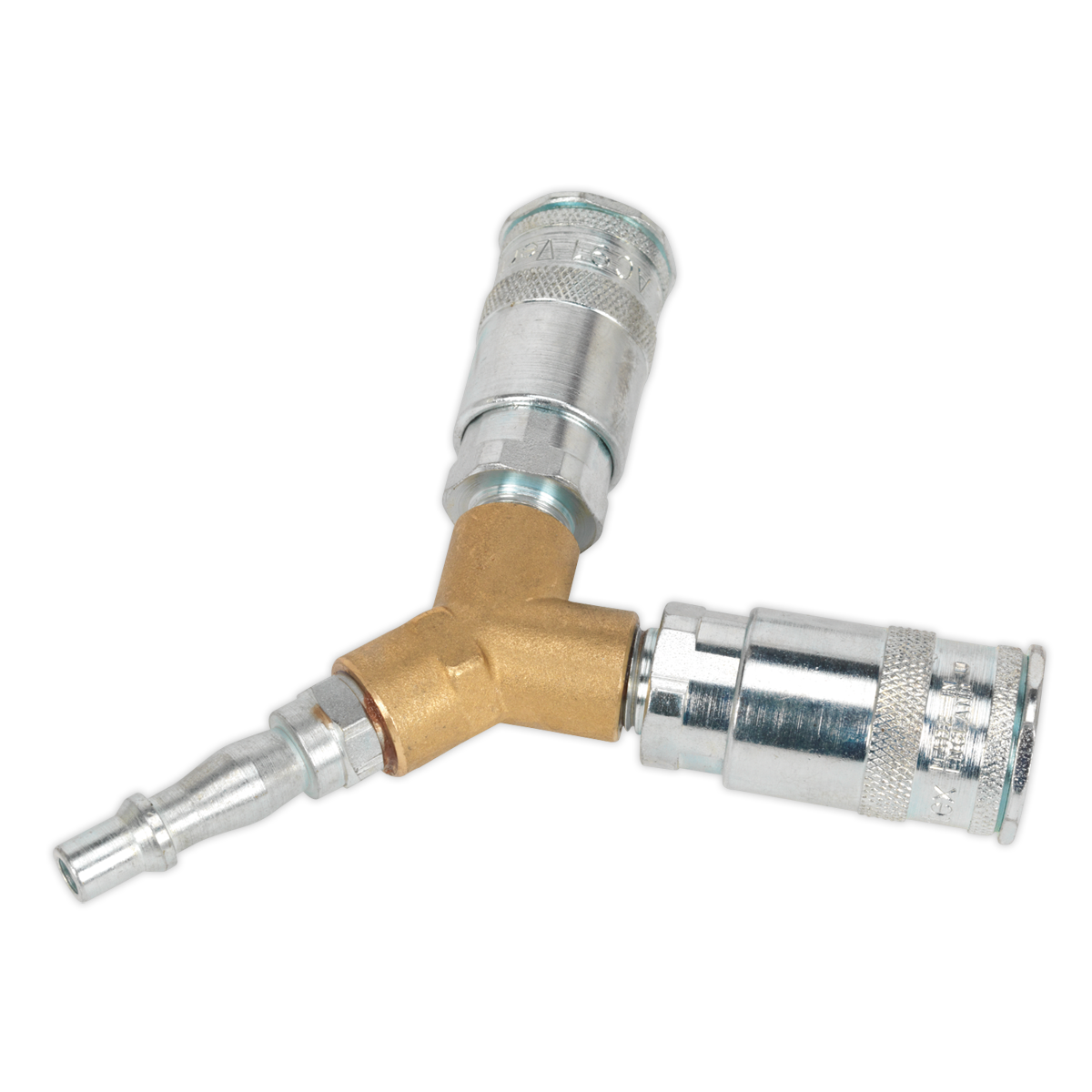 Sealey Twin Coupling Bodies Y-Adaptor AC55