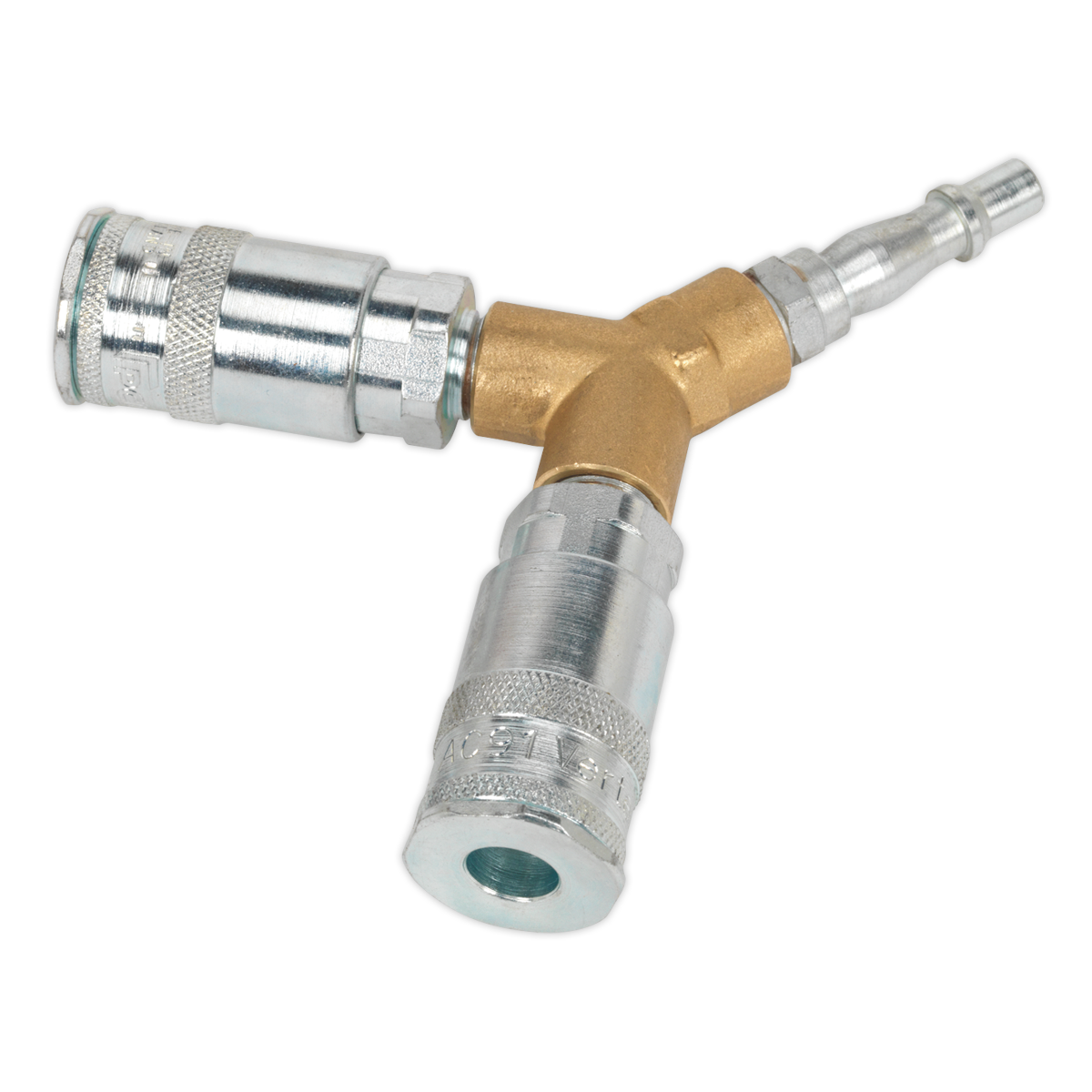 Sealey Twin Coupling Bodies Y-Adaptor AC55
