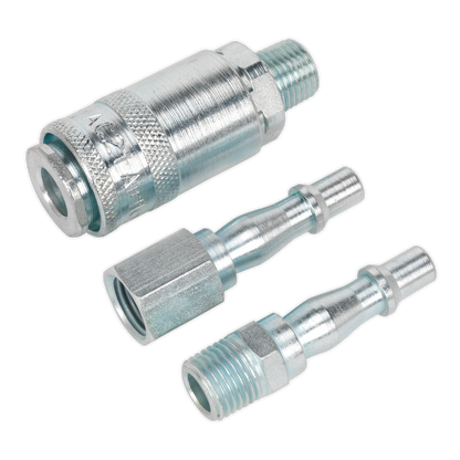 Sealey 1/4"BSP Air Tool Coupling Kit AC60