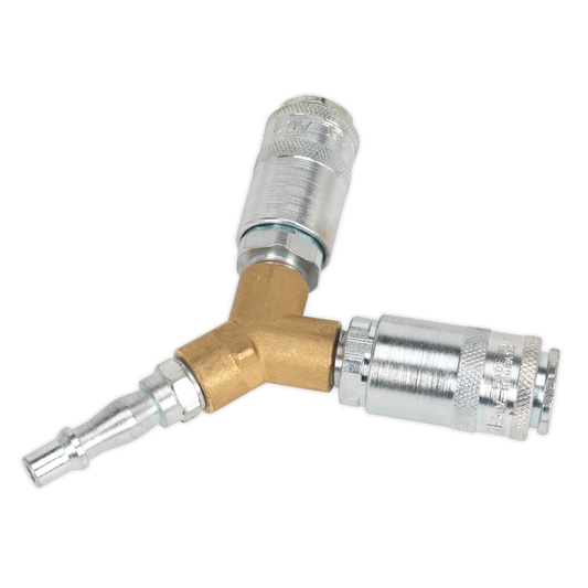 Sealey Twin Coupling Bodies Y-Adaptor AC87