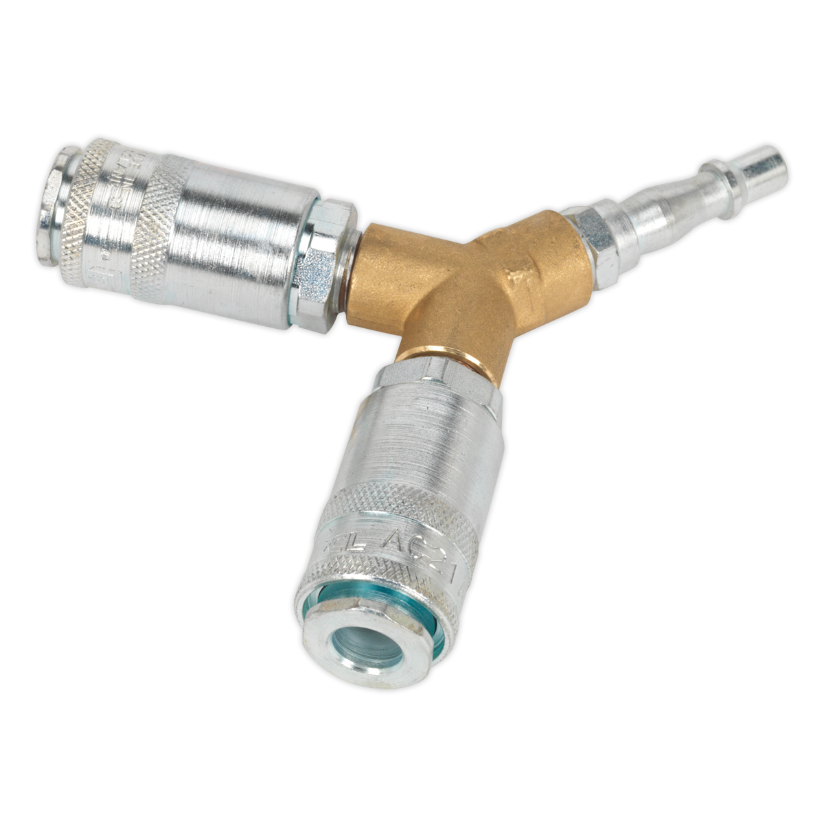 Sealey Twin Coupling Bodies Y-Adaptor AC87