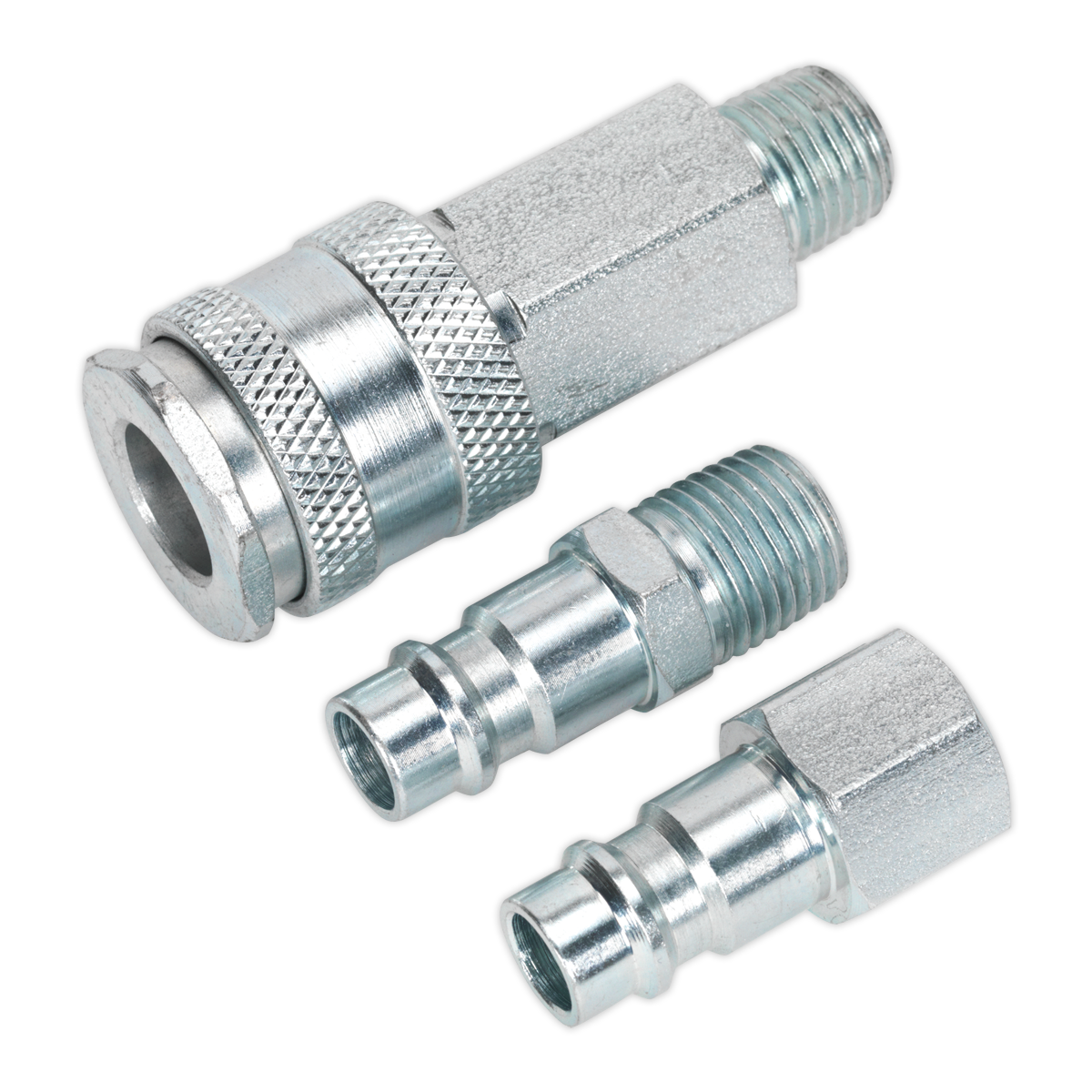 Sealey 1/4"BSP High Flow Air Tool Coupling Kit ACH60