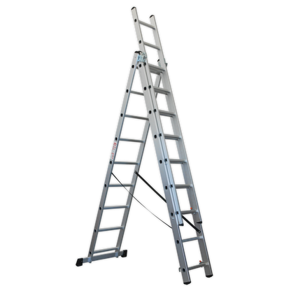 Sealey Aluminium Extension Combination Ladder 3x9 EN 131 ACL3