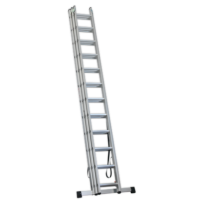 Sealey Aluminium Extension Combination Ladder 3x12 EN 131 ACL312
