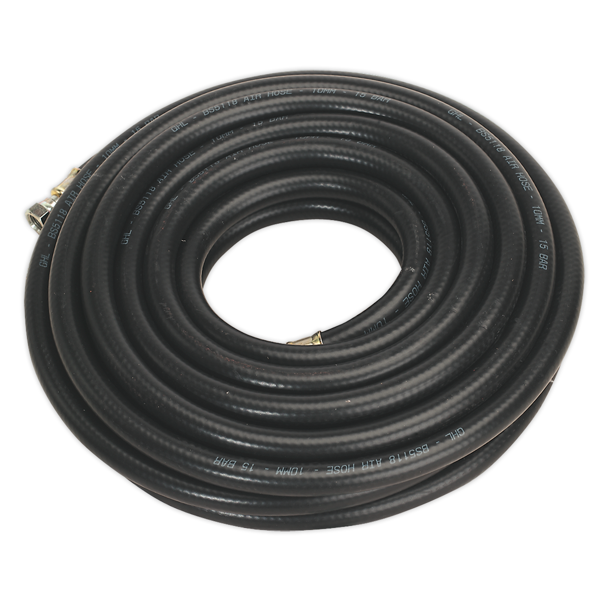 Sealey 10m x Ø10mm Heavy-Duty Air Hose with 1/4"BSP Unions AH10RX/38