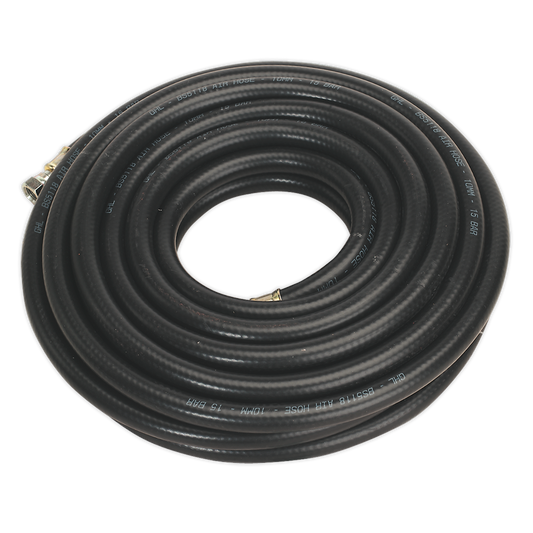 Sealey 10m x Ø10mm Heavy-Duty Air Hose with 1/4"BSP Unions AH10RX/38