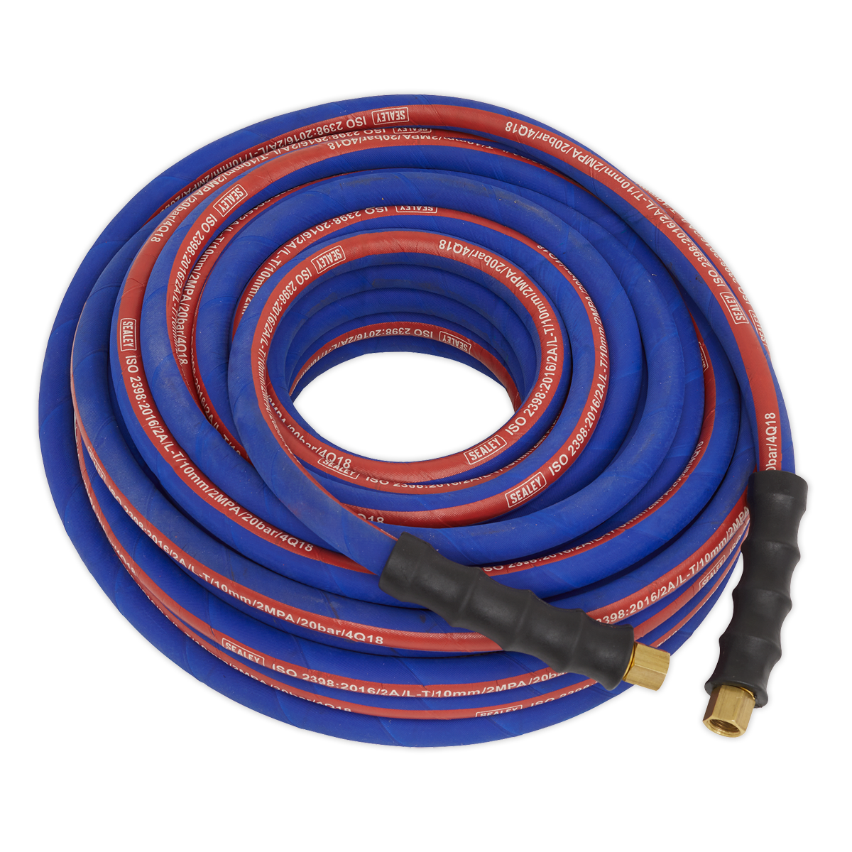 Sealey 20m x Ø10mm Extra-Heavy-Duty Air Hose with 1/4"BSP Unions AH20R/38