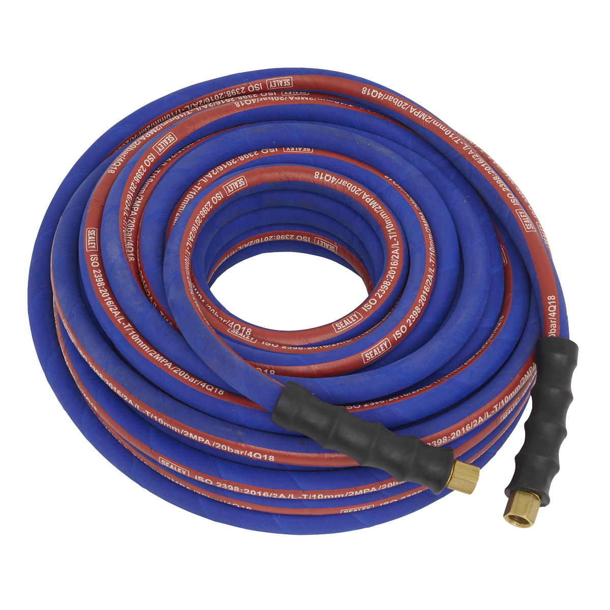 Sealey 20m x Ø8mm Extra-Heavy-Duty Air Hose with 1/4"BSP Unions AH20R