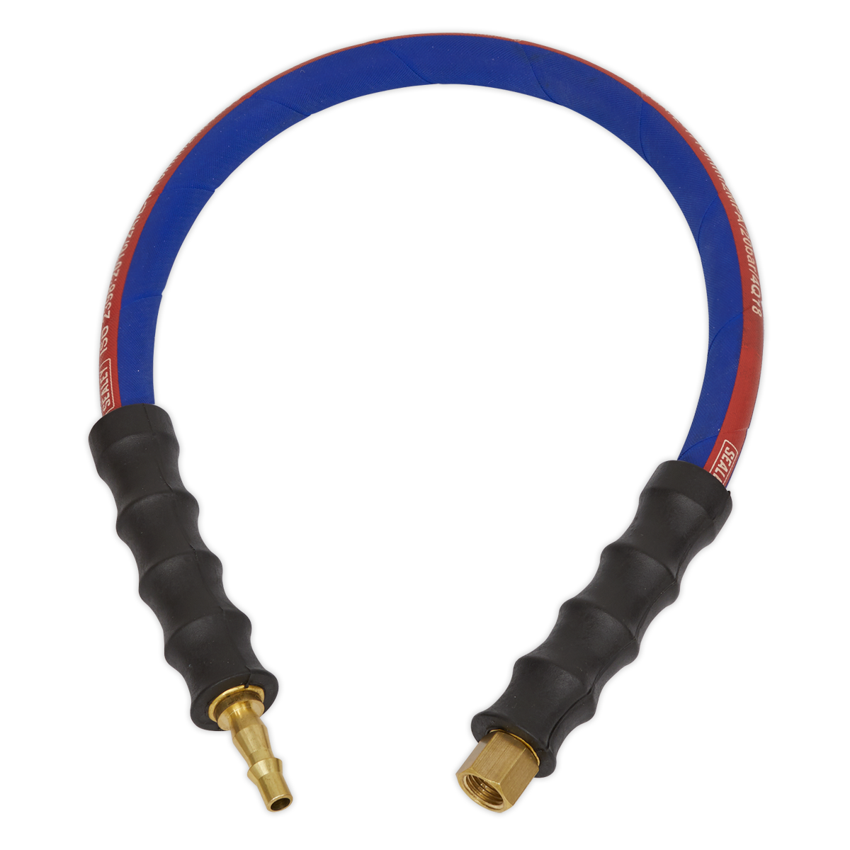 Sealey 600mm x Ø8mm Air Leader Hose with Tailpiece & 1/4"BSP Union AH2R