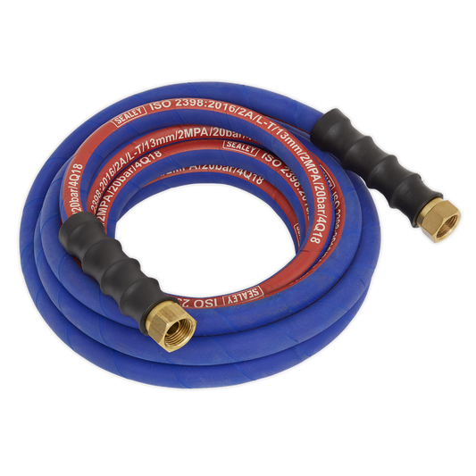 Sealey 5m x Ø13mm Extra-Heavy-Duty Air Hose with 1/2"BSP Unions AH5R/12