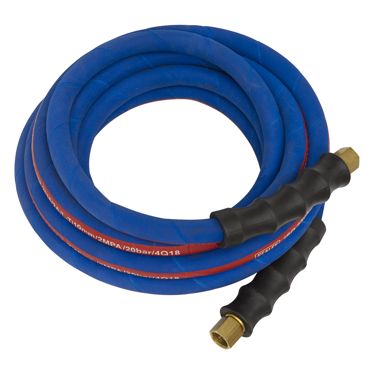 Sealey 5m x Ø10mm Extra-Heavy-Duty Air Hose with 1/4"BSP Unions AH5R/38