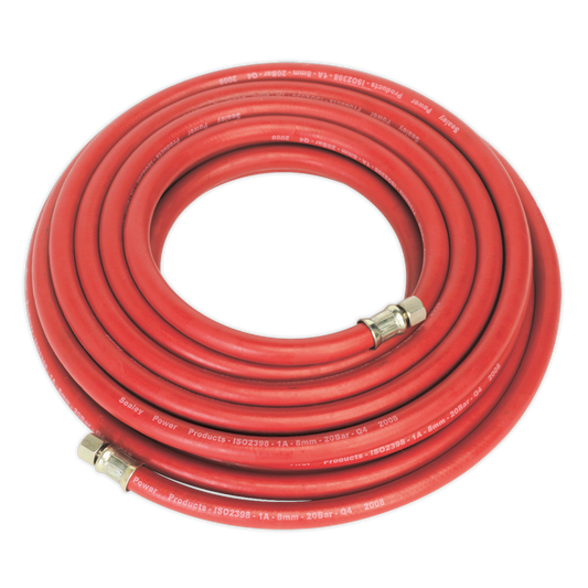 Sealey 10m x Ø8mm Air Hose with 1/4"BSP Unions AHC10