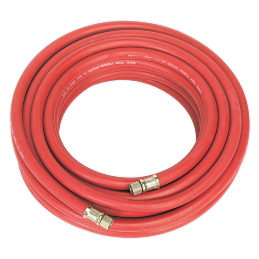 Sealey 15m x Ø8mm Air Hose with 1/4"BSP Unions AHC15