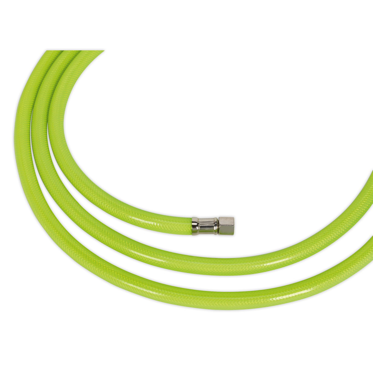 Sealey 10m x Ø8mm High-Visibility Air Hose with 1/4"BSP Unions AHFC10