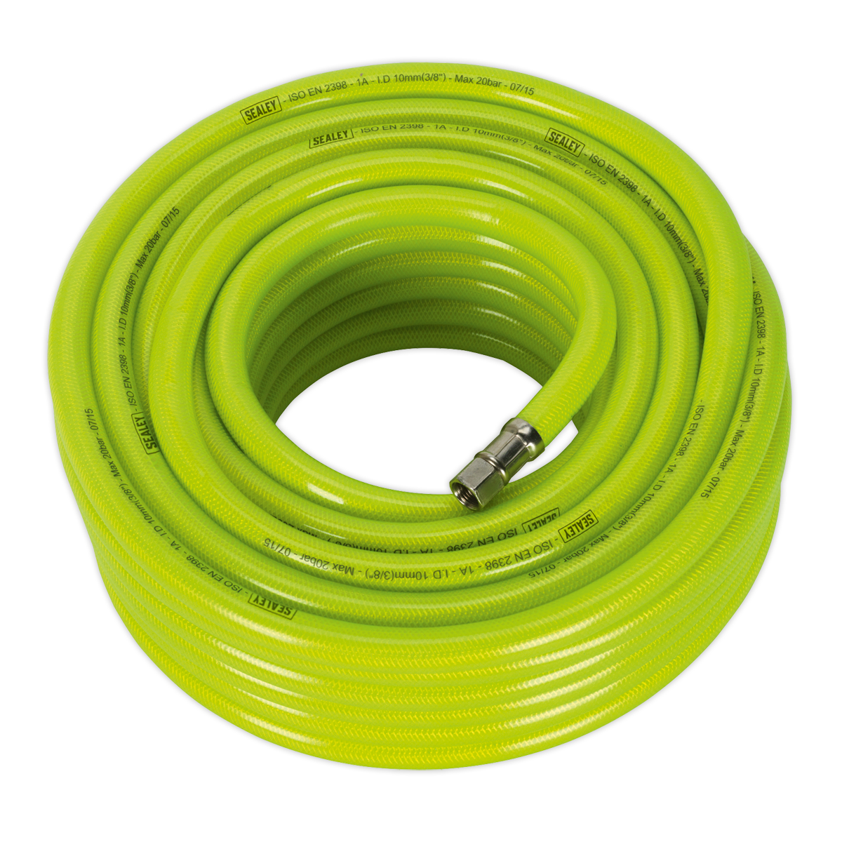 Sealey 20m x Ø10mm High-Visibility Air Hose with 1/4"BSP Unions AHFC2038