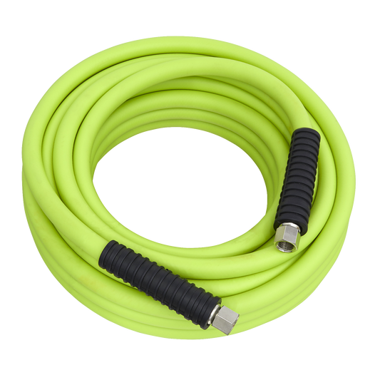 Sealey 10m x Ø8mm High-Visibility Hybrid Air Hose with 1/4"BSP Unions AHHC10G