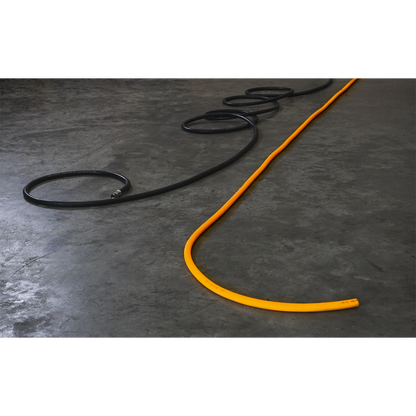 Sealey 10m x Ø8mm High-Visibility Hybrid Air Hose with 1/4"BSP Unions AHHC10