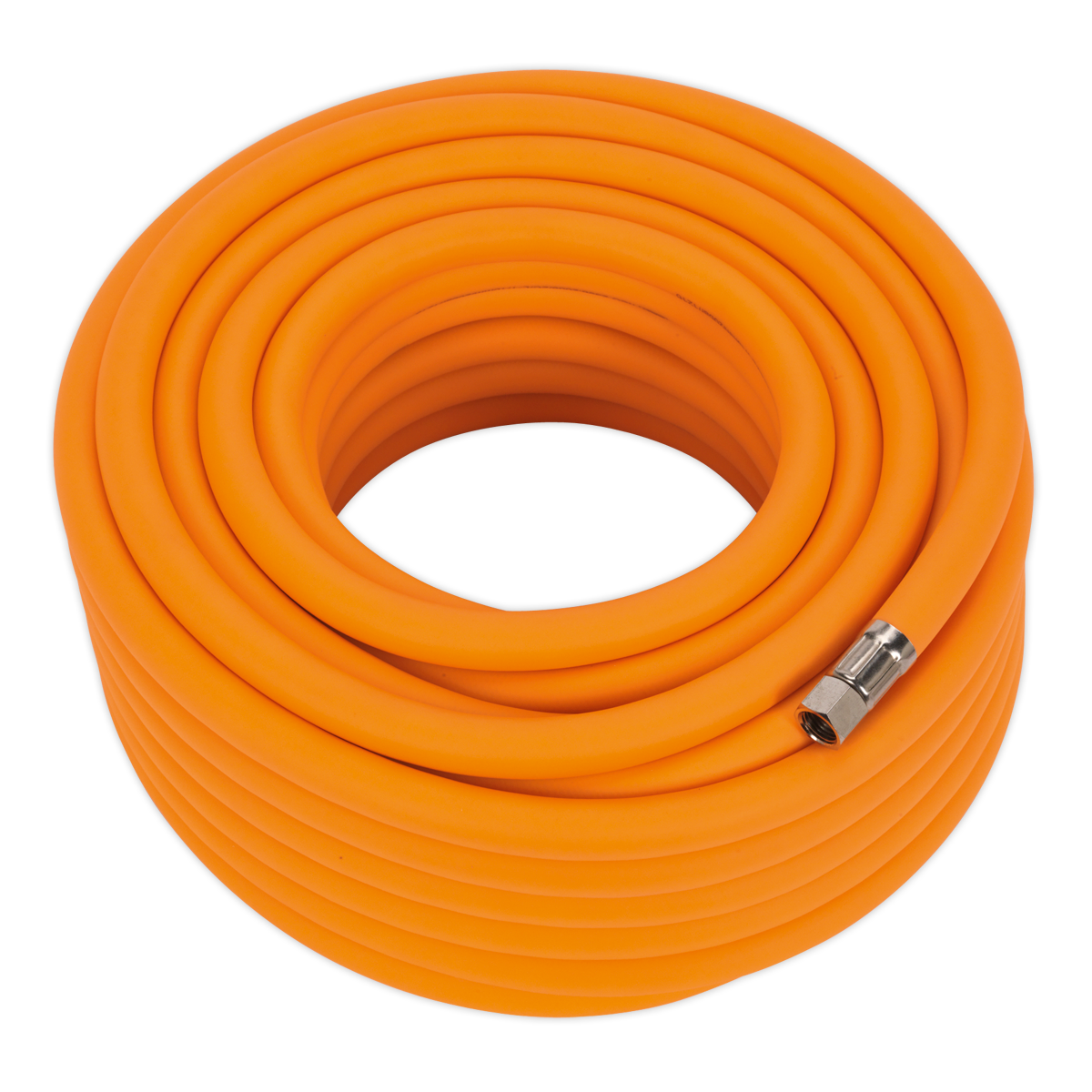 Sealey 20m x Ø10mm High-Visibility Hybrid Air Hose with 1/4"BSP Unions AHHC2038
