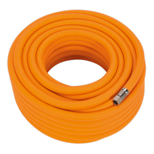 Sealey 20m x Ø10mm High-Visibility Hybrid Air Hose with 1/4"BSP Unions AHHC2038