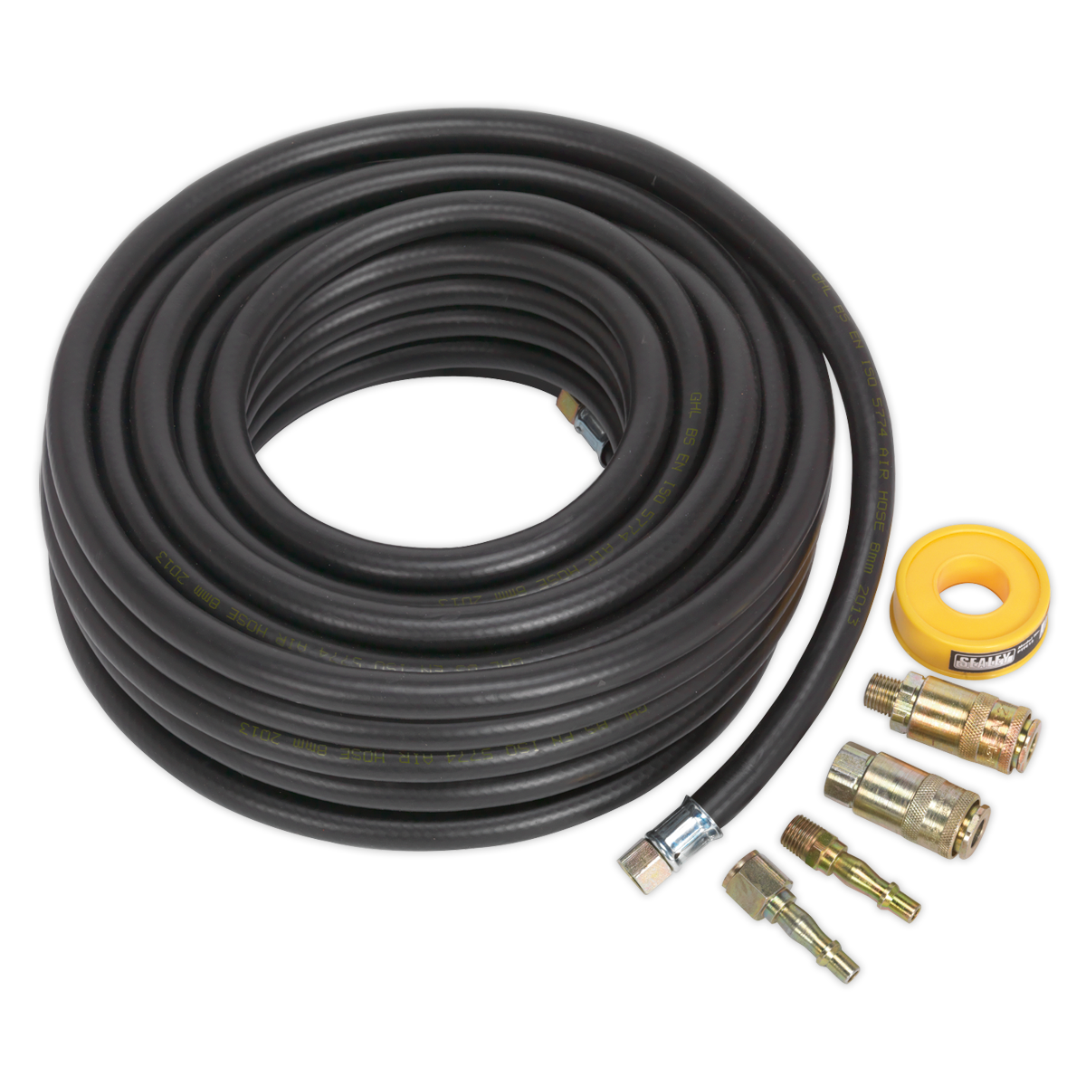Sealey 15m x Ø8mm Air Hose Kit with Connectors AHK01