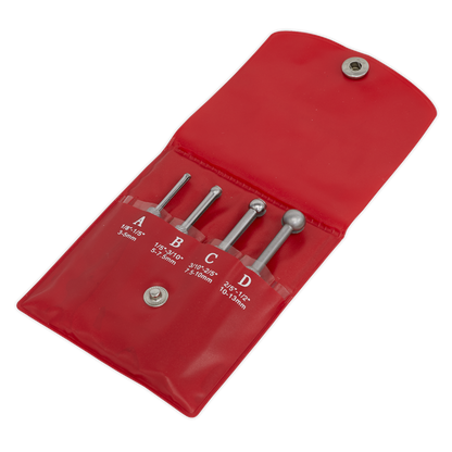 Sealey 4pc Small Hole Gauge Set AK10116