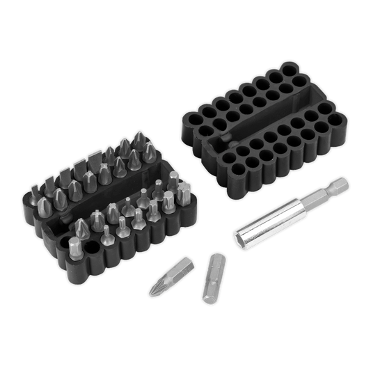 Sealey 33pc Bit & Magnetic Adaptor Set AK110