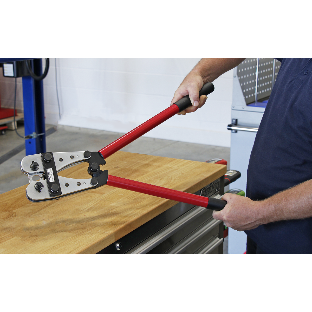 Sealey 10-120mm² Copper Lug Terminal Crimping Tool AK120B