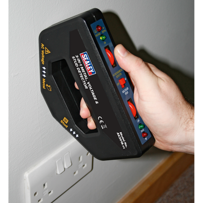 Sealey 3-in-1 Metal, Voltage & Stud Detector AK2018