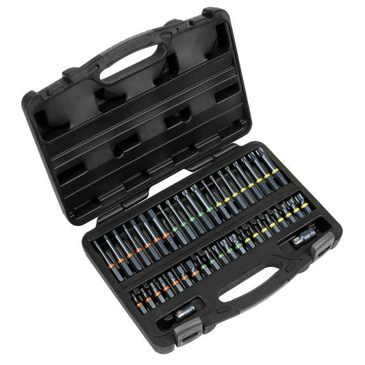 Sealey 42pc 3/8" & 1/2"Sq Drive Impact TRX-Star*/Hex/Spline Bit Set AK21901