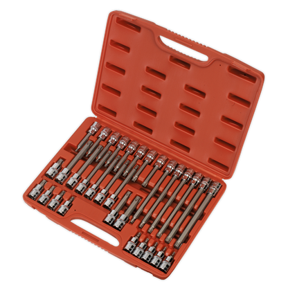 Sealey 32pc 1/2"Sq Drive TRX-Star* Socket Bit Set AK2194
