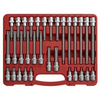 Sealey 32pc 1/2"Sq Drive TRX-Star* Socket Bit Set AK2194