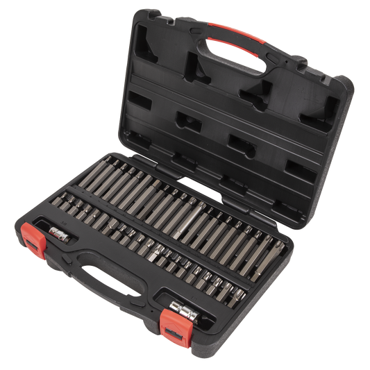 Sealey 42pc 3/8" & 1/2"Sq Drive TRX-Star*/Hex/Spline Bit Set AK21942P