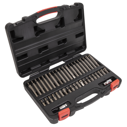 Sealey 42pc 3/8" & 1/2"Sq Drive TRX-Star*/Hex/Spline Bit Set AK21942P
