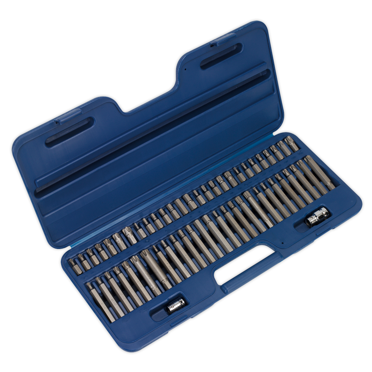 Sealey 56pc 3/8" & 1/2"Sq Drive Security TRX-Star*/Hex/ Ribe/Spline Bit Set AK21956