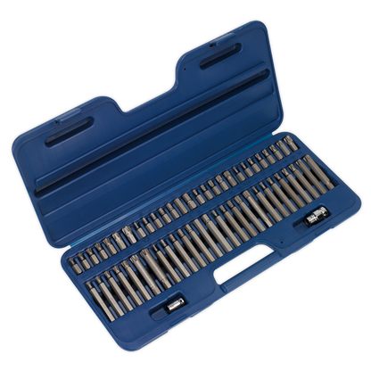 Sealey 56pc 3/8" & 1/2"Sq Drive Security TRX-Star*/Hex/ Ribe/Spline Bit Set AK21956
