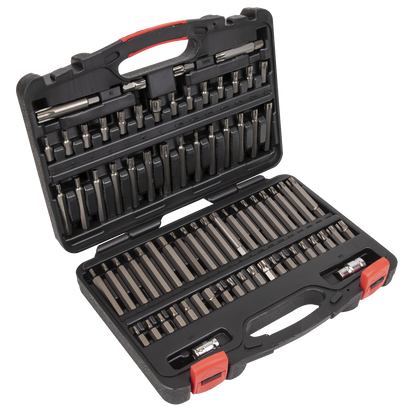 Sealey 74pc 3/8" & 1/2"Sq Drive TRX-Star*/Security TRX-Star*/Hex/Ribe/Spline Bit Set AK21974P