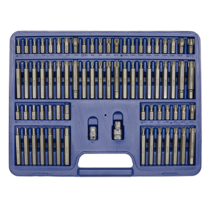 Sealey 74pc 3/8" & 1/2"Sq Drive TRX-Star*/Security TRX-Star*/Hex/Ribe/Spline Bit Set AK21974