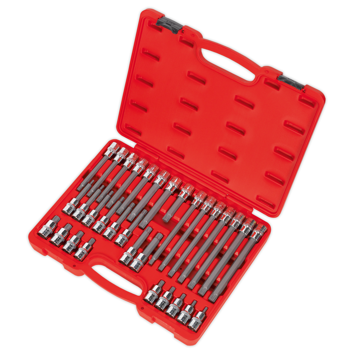 Sealey 32pc 1/2"Sq Drive Ribe Socket Bit Set AK2198