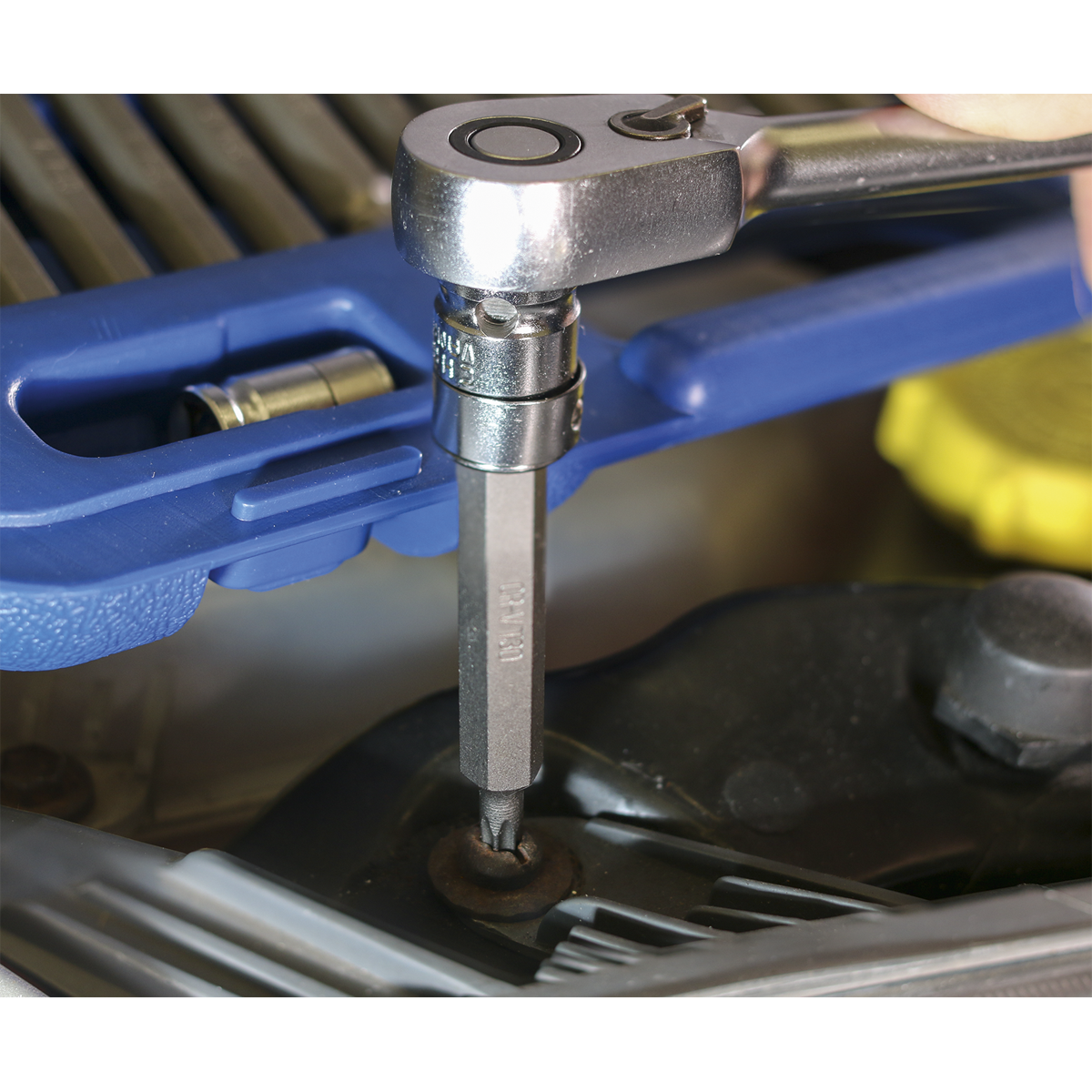 Sealey 42pc 3/8" & 1/2"Sq Drive TRX-Star*/Hex/Spline Bit Set AK219