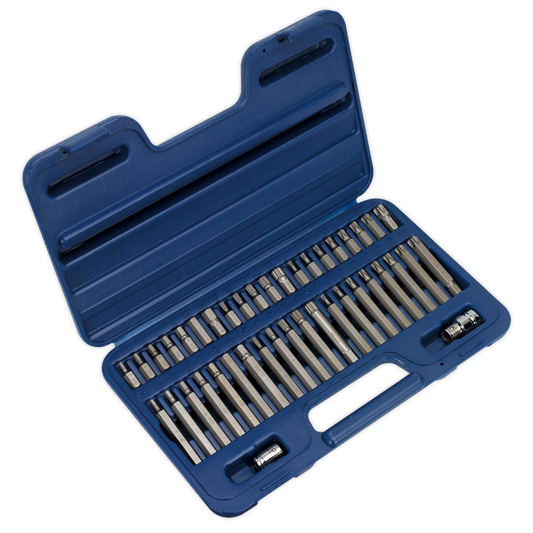 Sealey 42pc 3/8" & 1/2"Sq Drive TRX-Star*/Hex/Spline Bit Set AK219