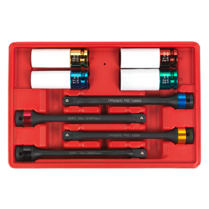 Sealey 8pc 1/2"Sq Drive Torque Stick & Alloy Wheel Impact Socket Set AK2243