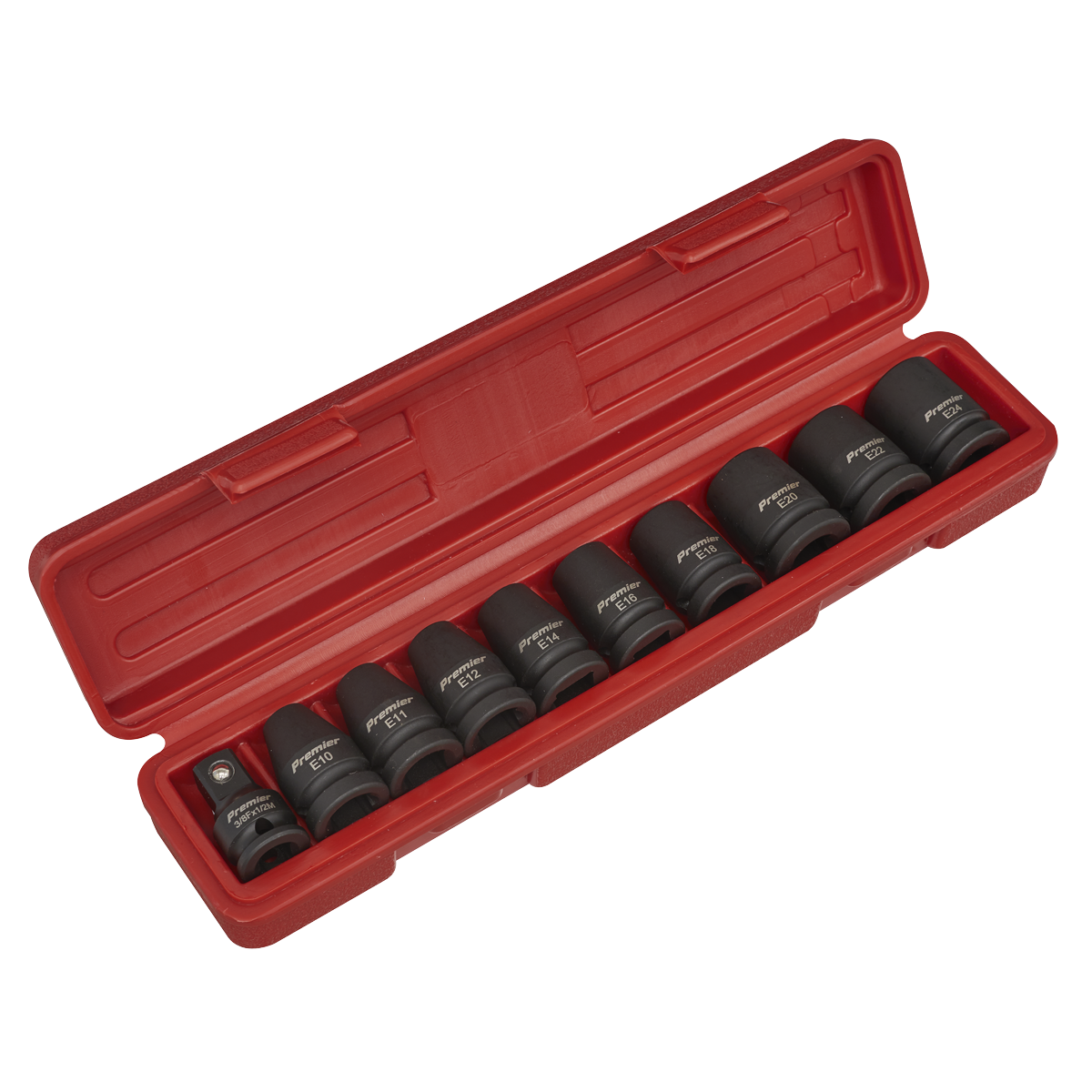 Sealey 10pc 1/2"Sq Drive Impact TRX-Star* Female Socket Set AK2301